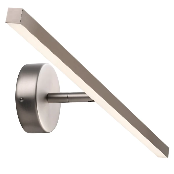Kinkiet łazienkowy led, IP S13 60 Brushed steel srebrny - Nordlux