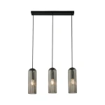 Lampa wisząca trzy klosze szklana Miella Smoked - Nordlux
