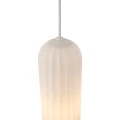 Lampa wisząca trzy klosze szklana Miella biała, mleczne szkło - Nordlux