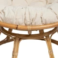 Okrągły fotel rattanowy papasan - Atmosphera