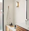 Kinkiet łazienkowy do lustra Nimal, złoty mosiężny - Nordlux