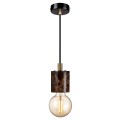 Lampa marmurowa Siv oprawka kabel z podsufitką, brązowa - Nordlux