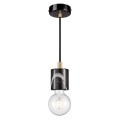 Lampa marmurowa Siv oprawka kabel z podsufitką, czarna - Nordlux