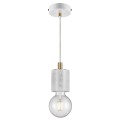 Lampa marmurowa Siv oprawka kabel z podsufitką, biała - Nordlux