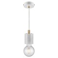 Lampa marmurowa Siv oprawka kabel z podsufitką, biała - Nordlux