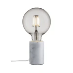 Lampa marmurowa stołowa Siv, biała - Nordlux