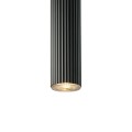 Lampa wisząca tuba karbowana Vico, czarna - Nordlux