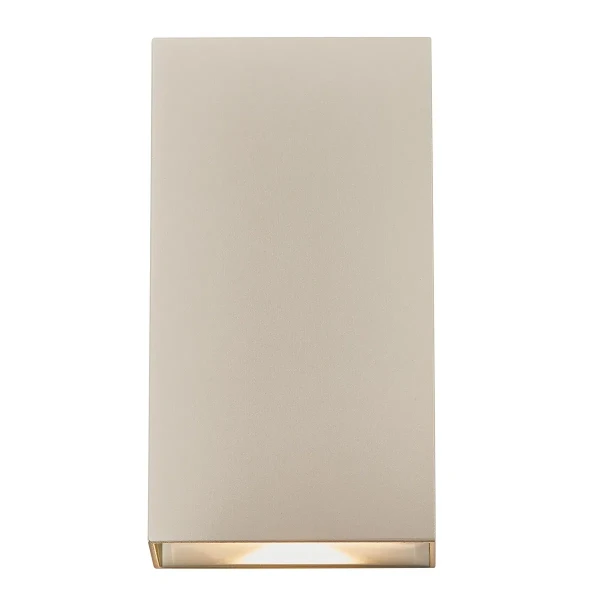 Lampa ścienna zewnętrzna led elewacyjna góra dół Rold Flat, piaskowa - Nordlux