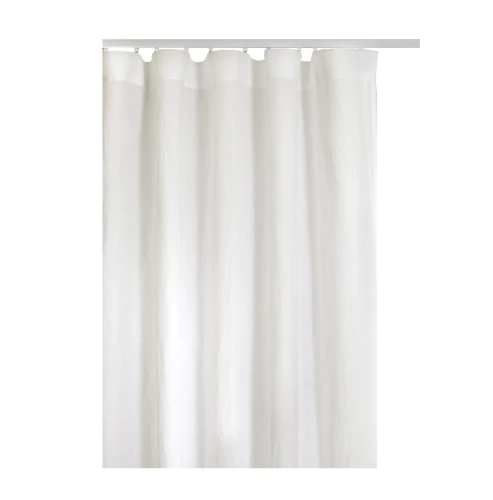 Zasłony lniane na duże okna 280x250, Twilight Off-White białe, 1 szt - Himla
