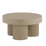 Okrągły stolik kawowy Gear Low, Chai latte - NORR11