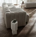 Stolik pomocniczy kolumna Quartz Chalk z betonu włóknistego - NORR11