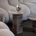 Stolik kawowy trawertyn Soho Silver - NORR11