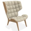 Fotel boucle Mammoth, dąb i tapicerka Grain 61229 - NORR11