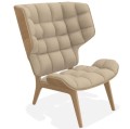 Fotel boucle Mammoth, dąb i tapicerka Grain 61252 - NORR11