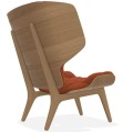 Fotel boucle Mammoth, dąb i tapicerka Grain 63117 - NORR11