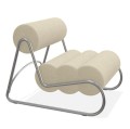 Fotel do salonu nowoczesny Fave, boucle Grain 61229 - NORR11