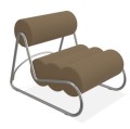 Fotel do salonu nowoczesny Fave, boucle Grain 61230 - NORR11