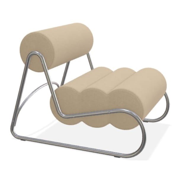 Fotel do salonu nowoczesny Fave, boucle Grain 61252 - NORR11