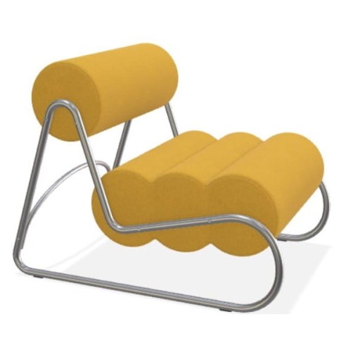 Fotel do salonu nowoczesny Fave, boucle Grain 62122 - NORR11