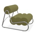 Fotel do salonu nowoczesny Fave, boucle Grain 68243 - NORR11