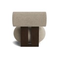 Fotel designerski Hippo Lounge, Dark Smoked Barnum Bouclé 03 - NORR11