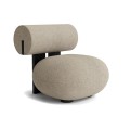 Fotel designerski Hippo Lounge, Black Barnum Bouclé 03 - NORR11