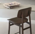Hoker z oparciem NY11 76, Natural, Hallingdal 65, wybór koloru tapicerki - NORR11