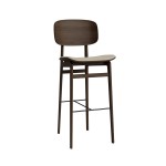 Hoker z oparciem NY11 76, Dark Smoked, Hallingdal 65, wybór koloru tapicerki - NORR11