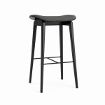 Hoker do kuchni, tapicerowany NY11 65, dąb Black, Hallingdal 65, wybór tapicerki - NORR11