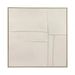 Duży obraz na ścianę Blanche 100 x 100, biały - Pomax