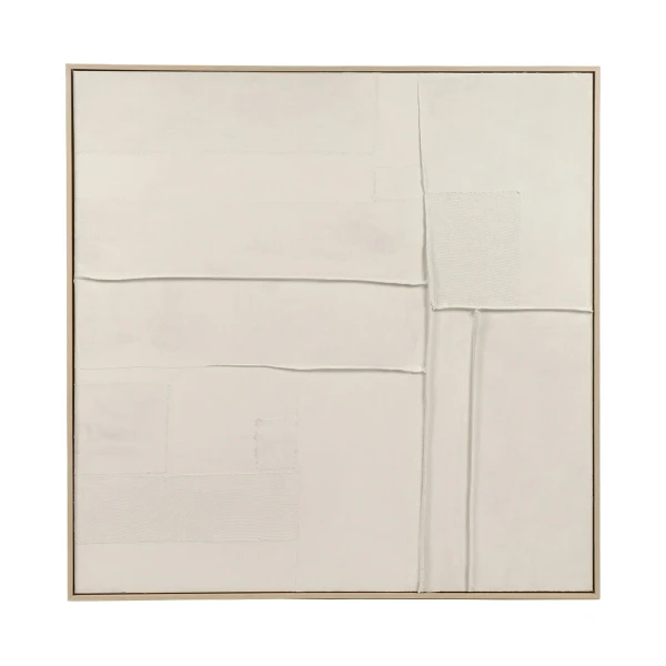 Duży obraz na ścianę Blanche 100 x 100, biały - Pomax