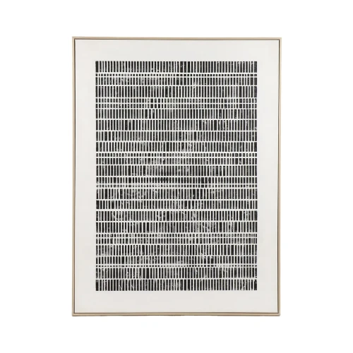 Duży obraz na ścianę Blanche Mix 90 x 120, biały czarny - Pomax