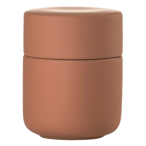 Pojemnik łazienkowy z pokrywką Ume, terracotta - Zone Denmark