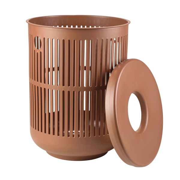Kosz na pranie 60l, ażurowy Ume, terracotta - Zone Denmark
