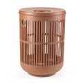 Kosz na pranie 60l, ażurowy Ume, terracotta - Zone Denmark