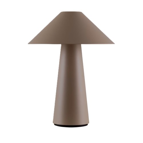 Lampa stołowa bezprzewodowa Cannes IP44, brązowa - Globen Lighting