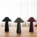 Lampa stołowa bezprzewodowa Cannes IP44, burgundowa - Globen Lighting