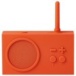 Radio przenośne, wodoodporne Bluetooth, Tykho 3, pomarańczowe - Lexon