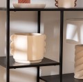 Ceramiczna osłonka na doniczkę Hind, ecru - Atmosphera