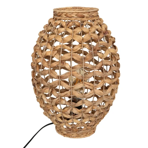 Lampa stołowa pleciona z hiacyntu wodnego Sand - Atmosphera