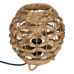 Mała lampa stołowa pleciona z hiacyntu wodnego Sand - Atmosphera