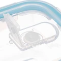Pojemnik na żywność szklany Clipeat Square 0.33L, kwadratowy - 5five