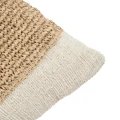 Poduszka dekoracyjna z rafii i bawełny Raffia Stamp - Bazar Bizar