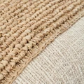 Poduszka dekoracyjna z rafii i bawełny Raffia Stamp - Bazar Bizar