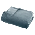 Koc flanelowy 130x180, niebieski - Atmosphera