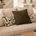 Poduszka boucle Saona 45x45, khaki - Atmosphera