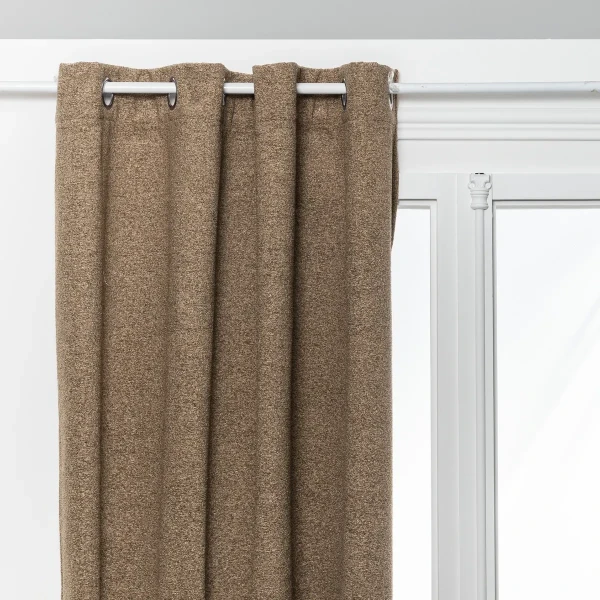 Zasłona zaciemniająca Saona 140x260, na przelotkach, beżowa - Atmosphera