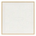 Obraz dekoracyjny z gipsowym reliefem 3D Kaya 60x60, biały - Atmosphera