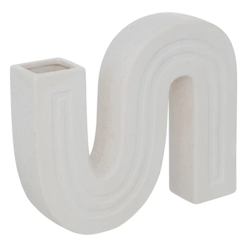 Ceramiczny wazon designerski Soliflore, biały - Atmosphera
