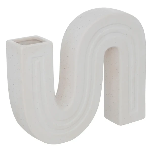 Ceramiczny wazon designerski Soliflore, biały - Atmosphera